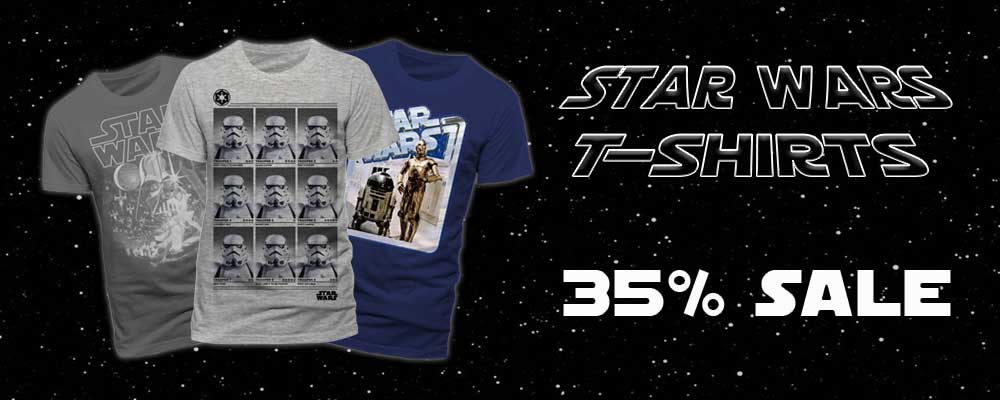 Black Friday Sales at Jedi-Robe.com T-Shirts 35% off